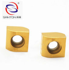 خرید اینسرت های فرزکاری ایندکس پذیر P25 با روکش طلایی، خاکستری، مشکی و بنفش، استاندارد ISO9001، اینسرت های فرزکاری کاربید online manufacture