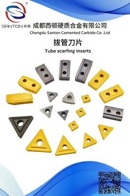 خرید CVD/PVD Coated Cemented Carbide Inserts For Tube Scraping Inserts Series online manufacture