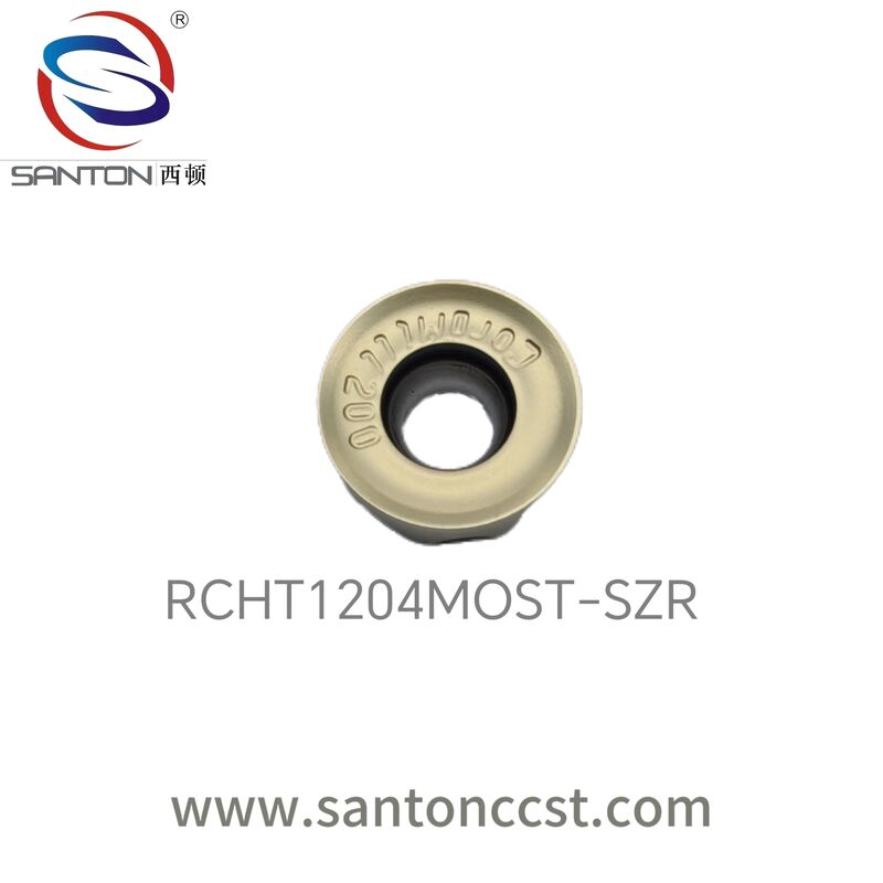 RCHT1204MOST-SZR درجهای فرزکاری کاربید پوششدار که مقاومت در برابر سایش را افزایش داده و عمر سرویس را در عملیات برش فلز افزایش میدهند.